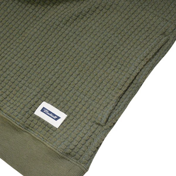 2024AW　BIG WAFFLE HALF ZIP SWEATSHIRT LS　ハーフジップワッフルスウェットシャツ　サーマルプルオーバー　RAD-24AW-CUT005 - Image 5