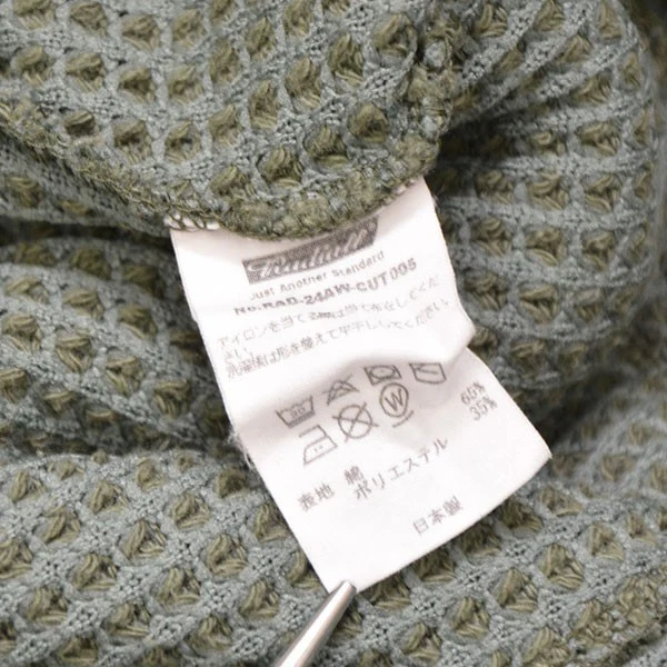 2024AW　BIG WAFFLE HALF ZIP SWEATSHIRT LS　ハーフジップワッフルスウェットシャツ　サーマルプルオーバー　RAD-24AW-CUT005 - Image 8