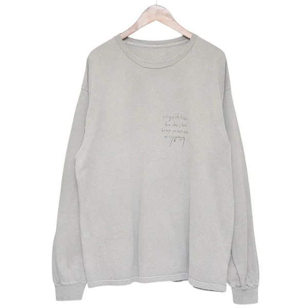 2025AW MASSAGE LS T-SHIRT メッセージプリントロングスリーブTシャツ
