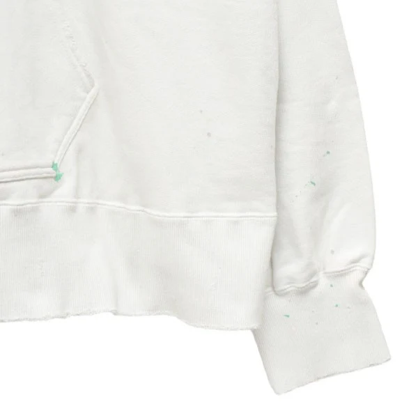 2025SS DYED DAMAGE HOODDIE ペンキ加工後付けパーカー プルオーバースウェットパーカー ANC-CT91 - Image 5