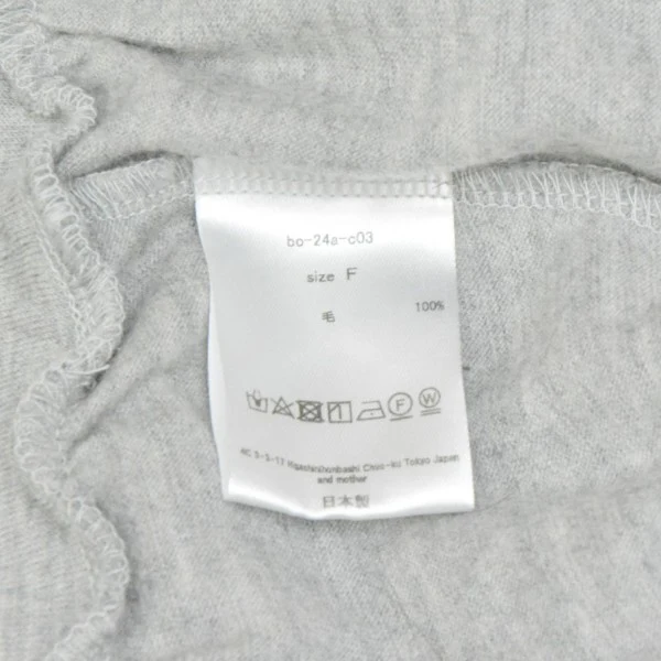 2024AW wool ls top セーター bo-24a-c03 - Image 6