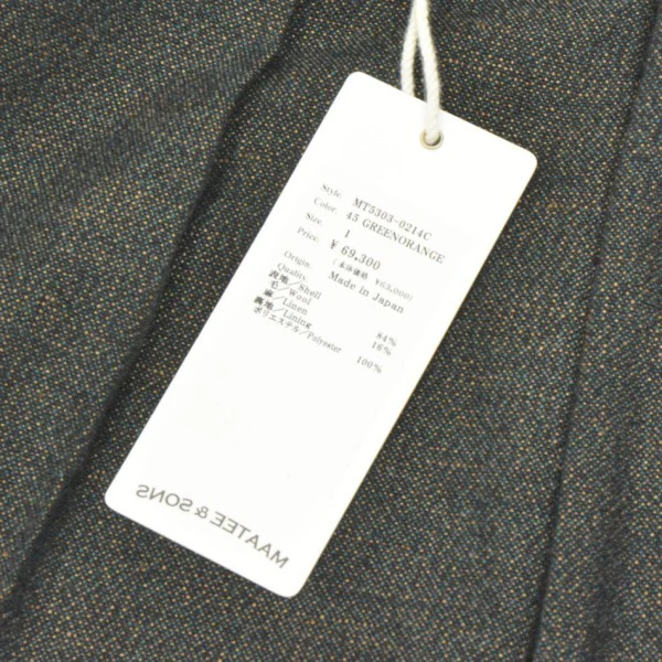 2025AW　JEFFERLY SMALLPIN　ツータック トラウザーズ　MT5303-0214C - Image 7