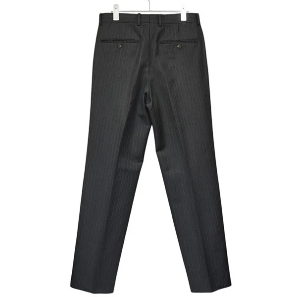BLUEFACED WOOL TWO-TUCK SLACKS　ストライプ2タックスラックスパンツ　A25AP02BS - Image 2