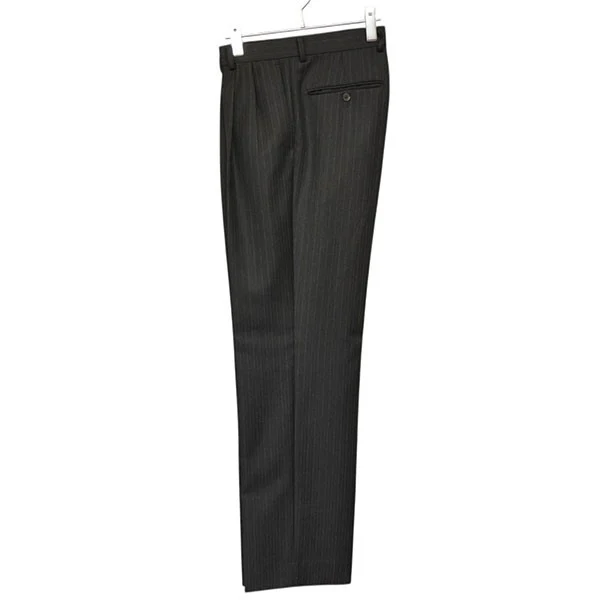 BLUEFACED WOOL TWO-TUCK SLACKS　ストライプ2タックスラックスパンツ　A25AP02BS - Image 3