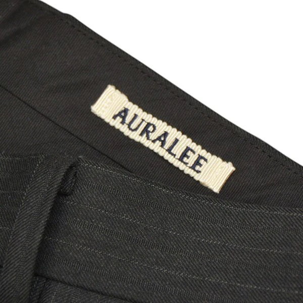 BLUEFACED WOOL TWO-TUCK SLACKS　ストライプ2タックスラックスパンツ　A25AP02BS - Image 8