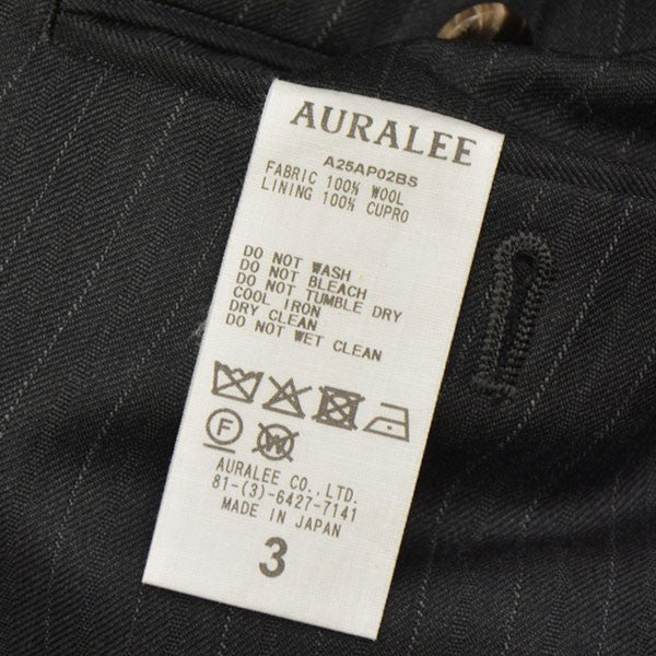 BLUEFACED WOOL TWO-TUCK SLACKS　ストライプ2タックスラックスパンツ　A25AP02BS - Image 9