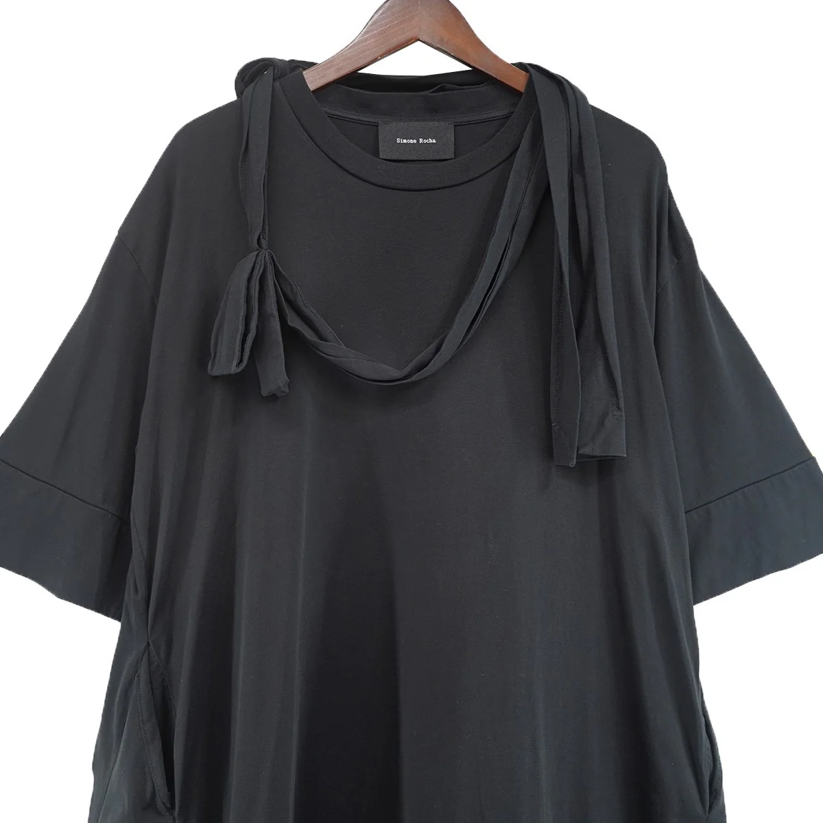 20SS SHOULDER BOW TUNIC DRESSチュニック ショルダー ボウ ドレス ワンピース - Image 2