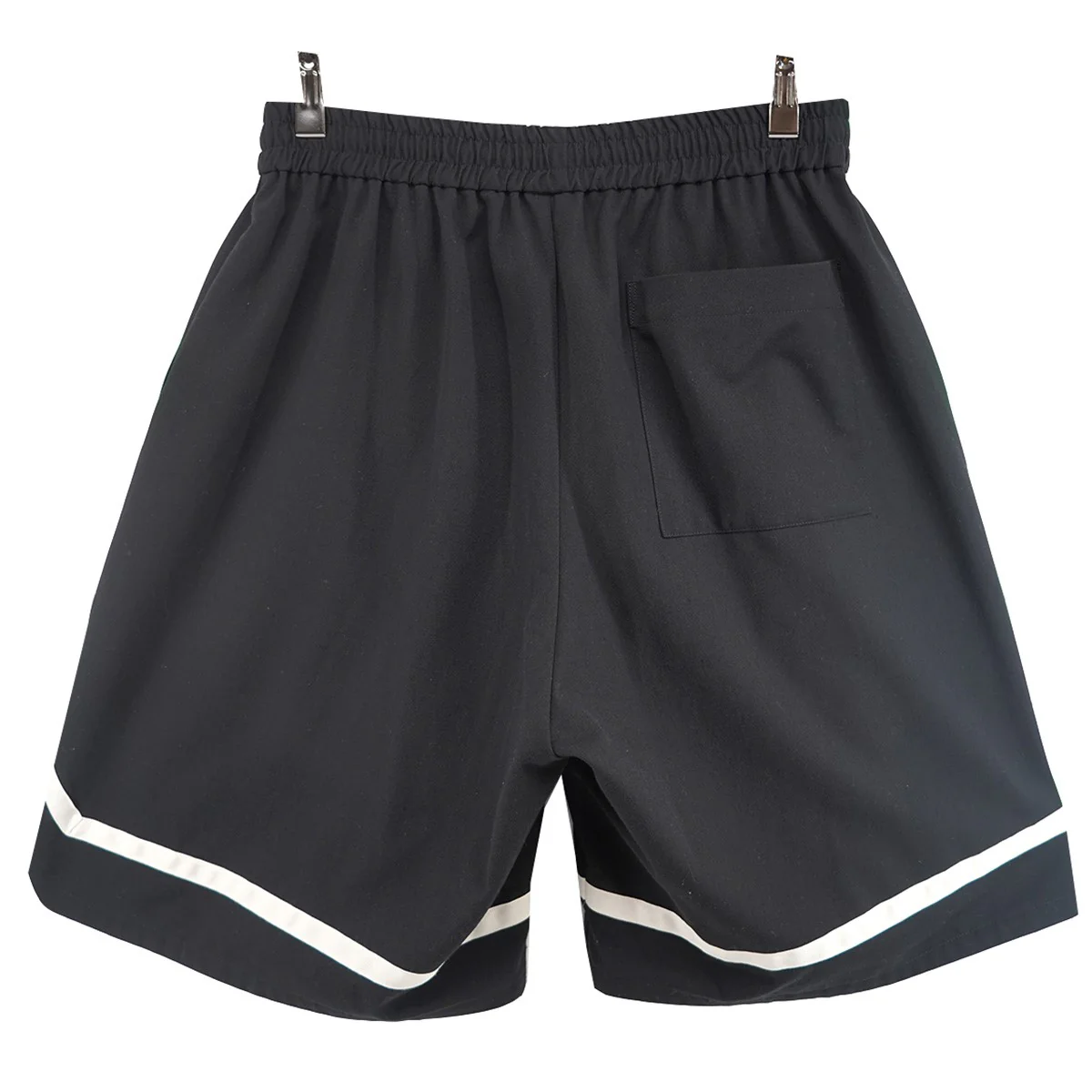 24SS Harf Pantsウール混 バルーンシルエット ライン イージー ワイド ショーツ ハーフ パンツ - Image 2