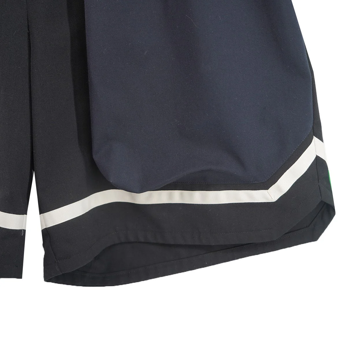 24SS Harf Pantsウール混 バルーンシルエット ライン イージー ワイド ショーツ ハーフ パンツ - Image 3
