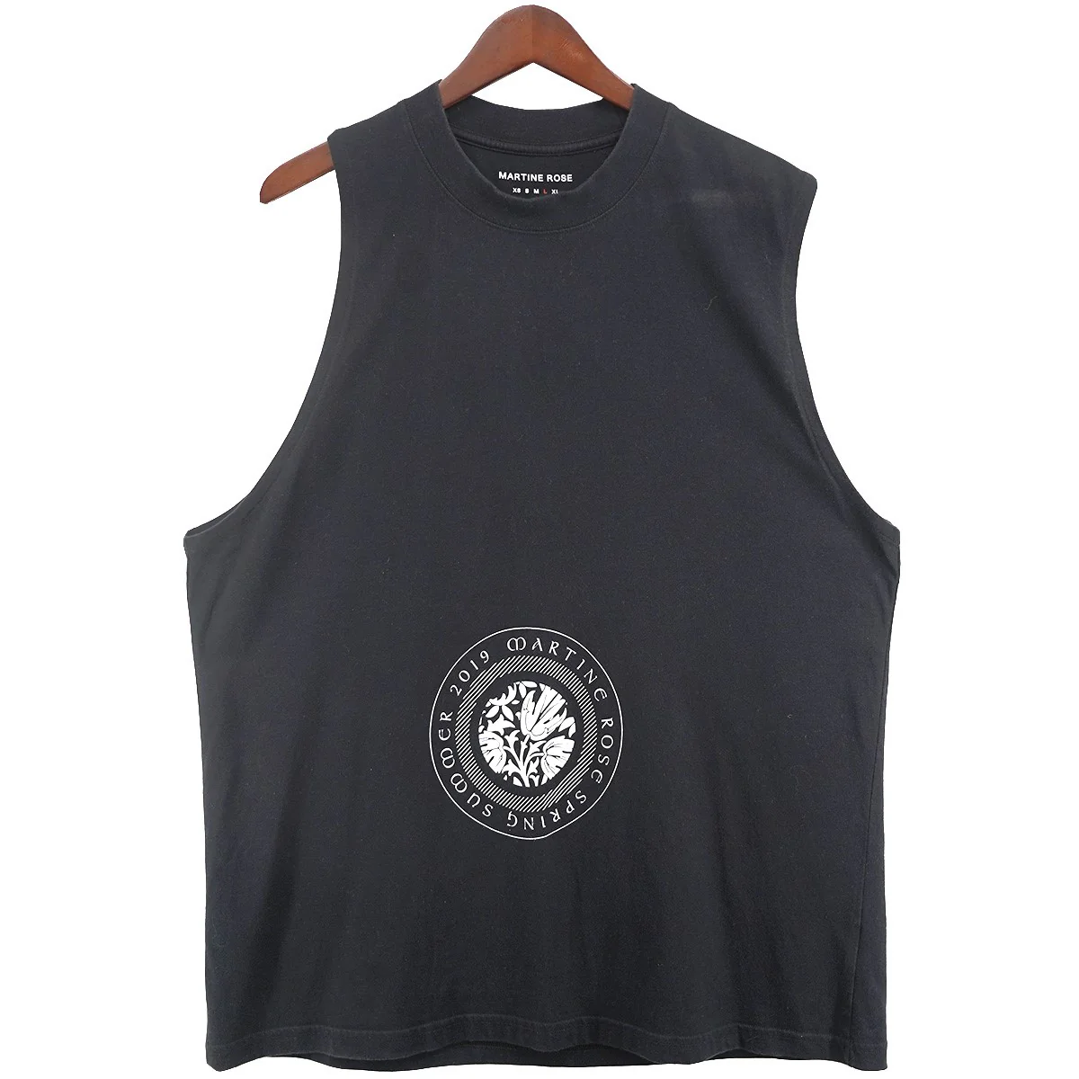 19SS Asymmetric Circle Logo Tank Topロゴ アシンメトリー ノースリーブ スリーブレス タンクトップ
