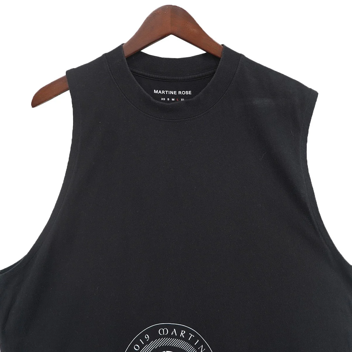 19SS Asymmetric Circle Logo Tank Topロゴ アシンメトリー ノースリーブ スリーブレス タンクトップ - Image 3