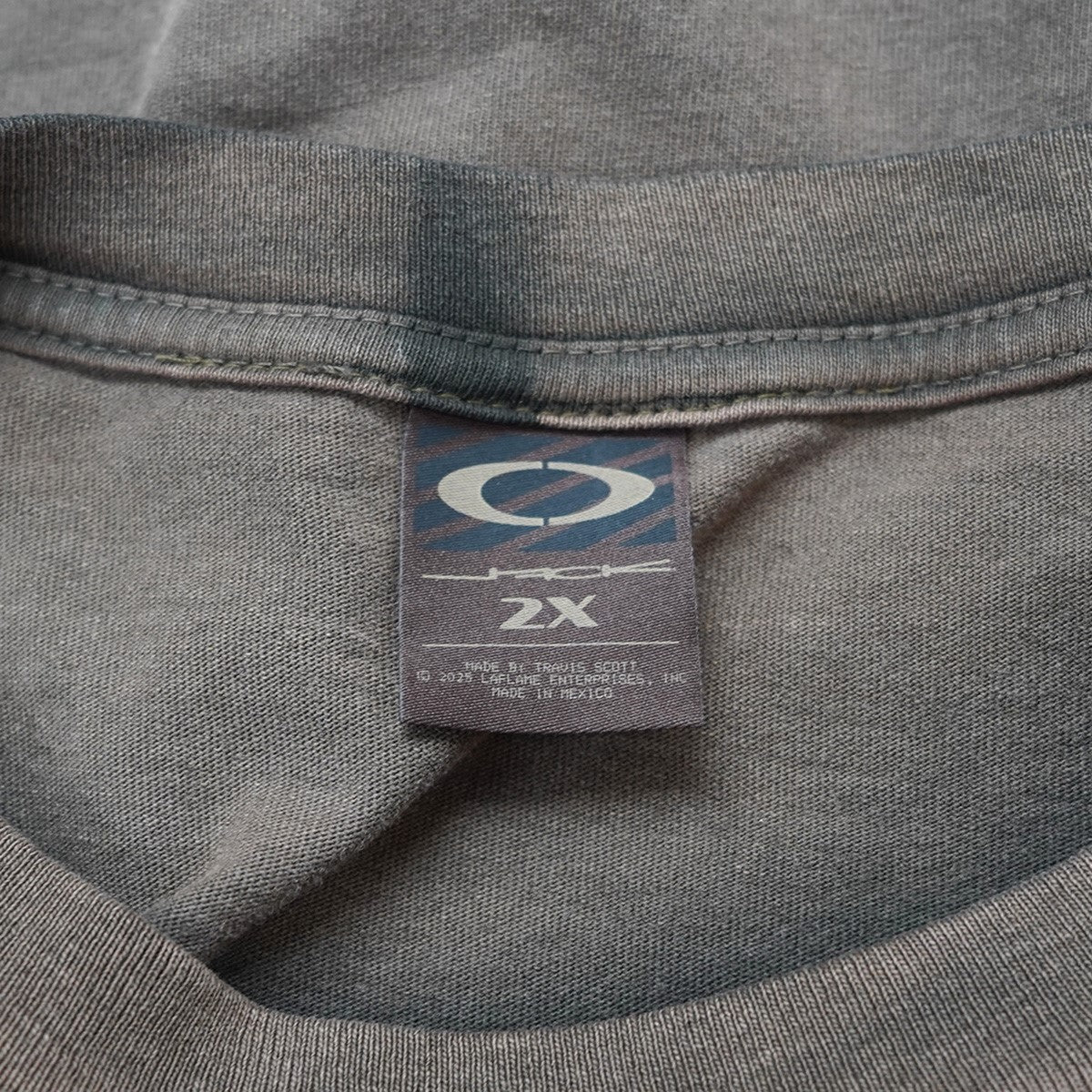 24SS Cactus Jack x OAKLEY Day Zero T-Shirt Brown加工 ロゴ オーバーサイズ デイ・ゼロ Tシャツ - Image 4