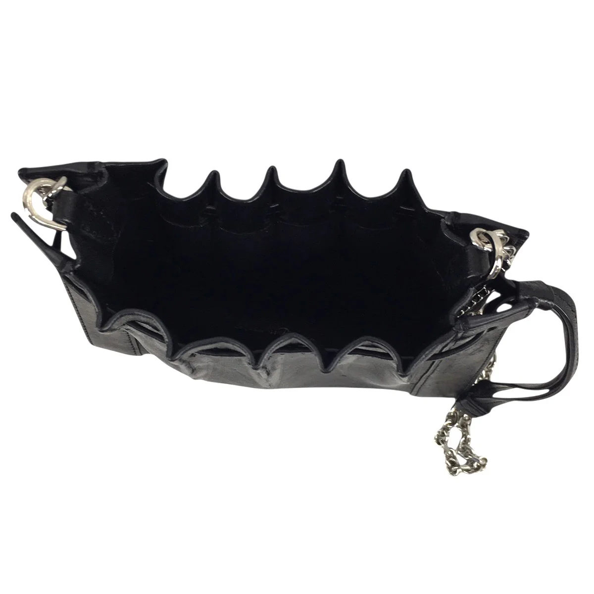 Florence Pleated Drawstring Toteフローレンス ロゴ チェーン ショルダー バッグ 鞄 - Image 7