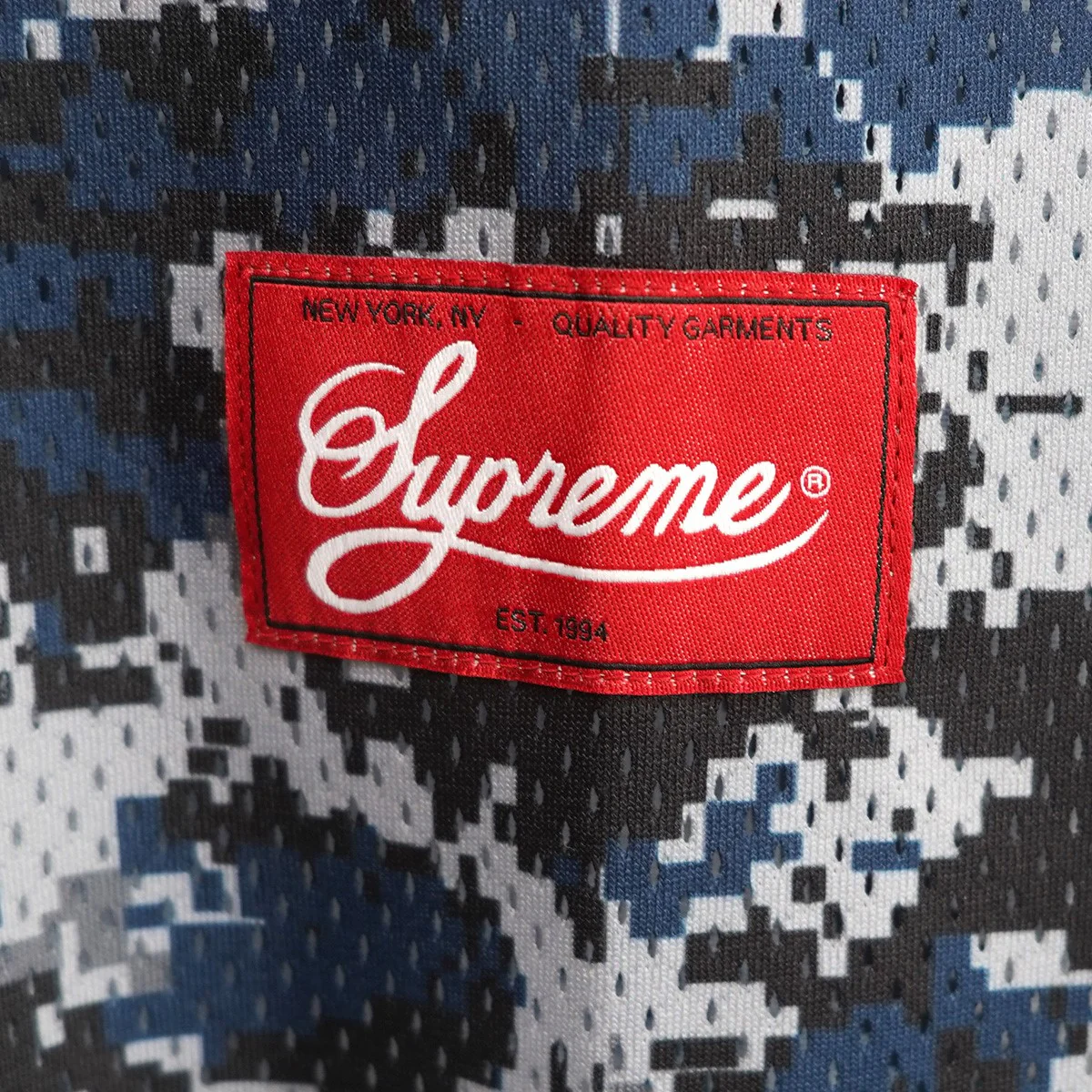 25SS S Logo Baseball Henley Digi Camoエス ロゴ ベースボール ヘンリー ネック メッシュ Tシャツ - Image 5