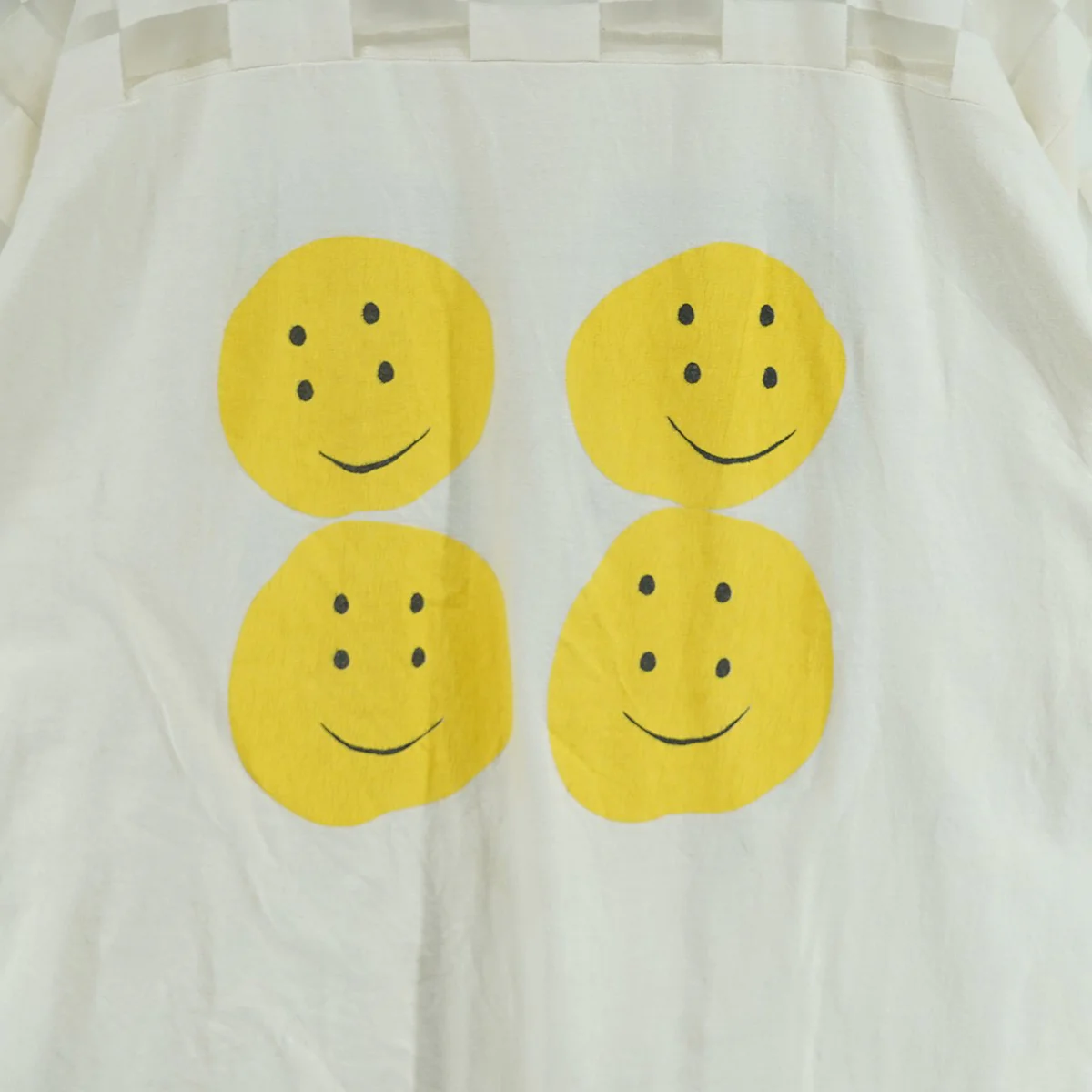 24SS Opal Jersey Sheer Flag Football T-Shirtチェッカー柄 オパール加工 シースルー フットボール Tシャツ - Image 3