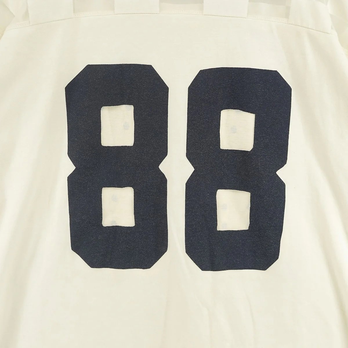 24SS Opal Jersey Sheer Flag Football T-Shirtチェッカー柄 オパール加工 シースルー フットボール Tシャツ - Image 5