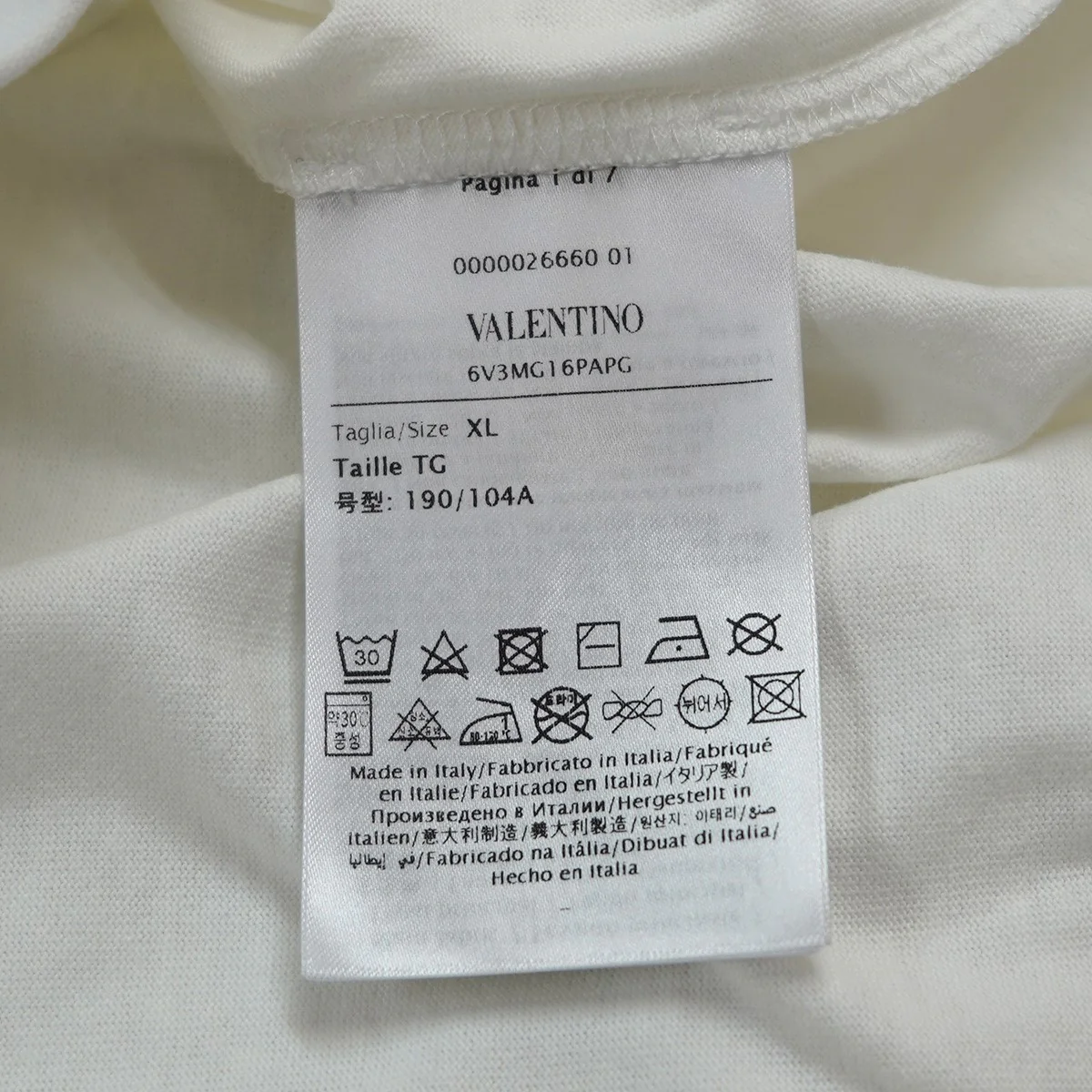 25SS Chez Valentino Print Cotton Jersey T-shirtシェ バレンティノ ロゴ Tシャツ - Image 5