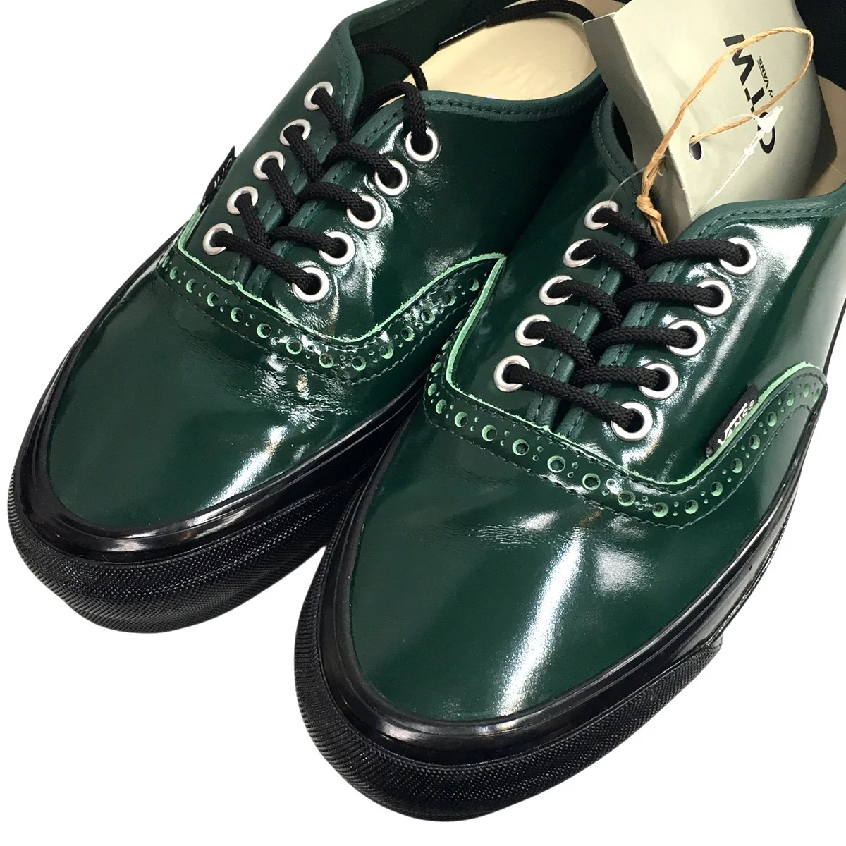 26SS OTW Authentic 44 Siped Vibramオーセンティック パテントレザー ブローグ シューズ スニーカー 靴 - Image 3