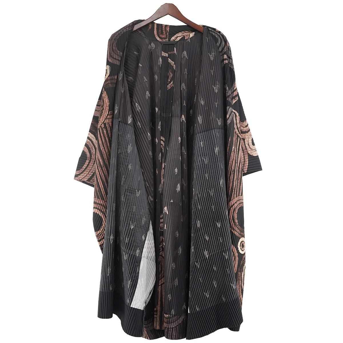 17AW SUIEN Pleated Gown Coat粋円 プリーツ ロング 羽織 ガウンコート - Image 7