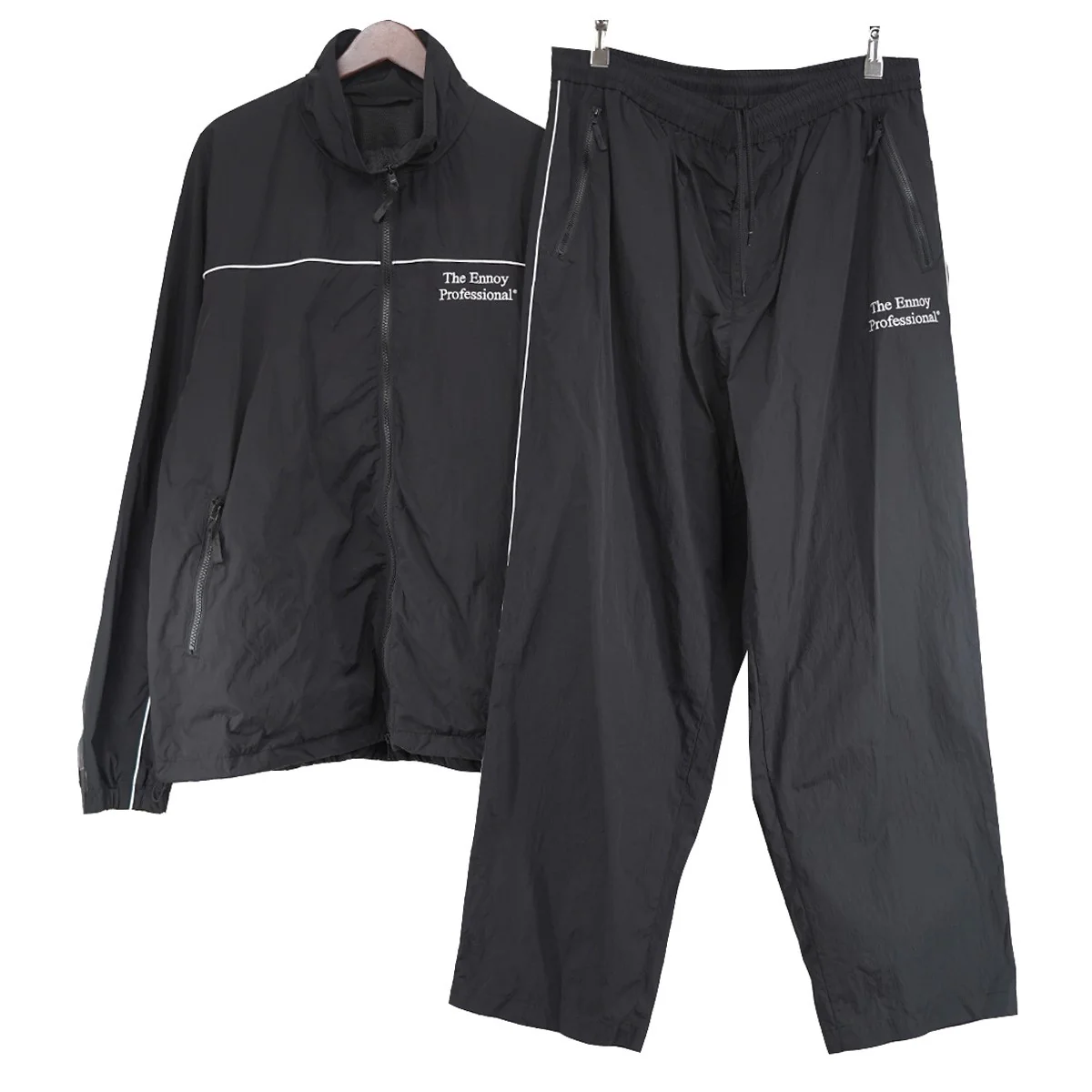 26SS PIPING NYLON TRACK SUIT セットアップパイピング ナイロン トラック ロゴ ジャケット イージー パンツ