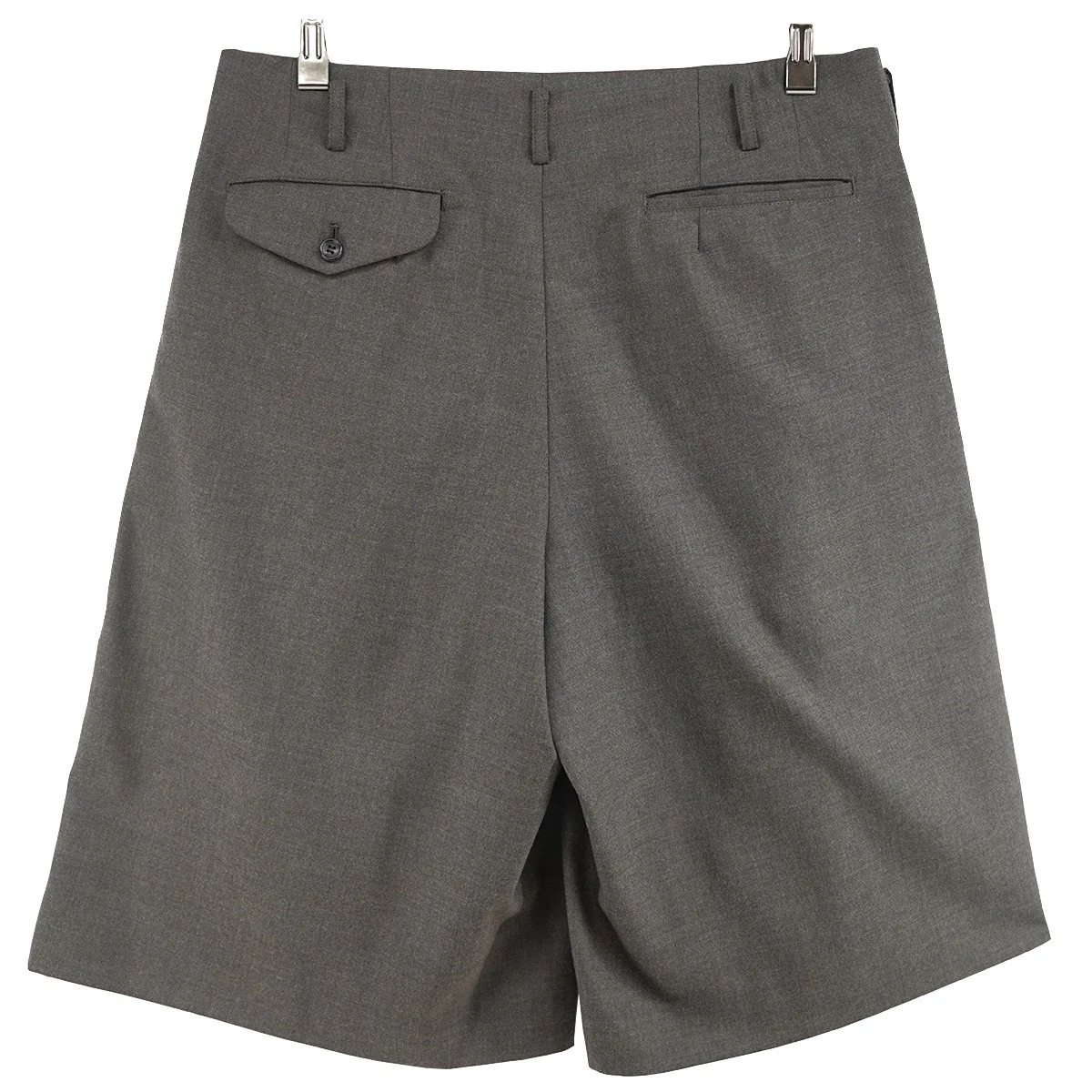 25SS 「THE HOPE OF LIGHT」 Wool Polyester Two-Tuck Wide Shortsタック ワイド ショーツ ハーフパンツ - Image 3