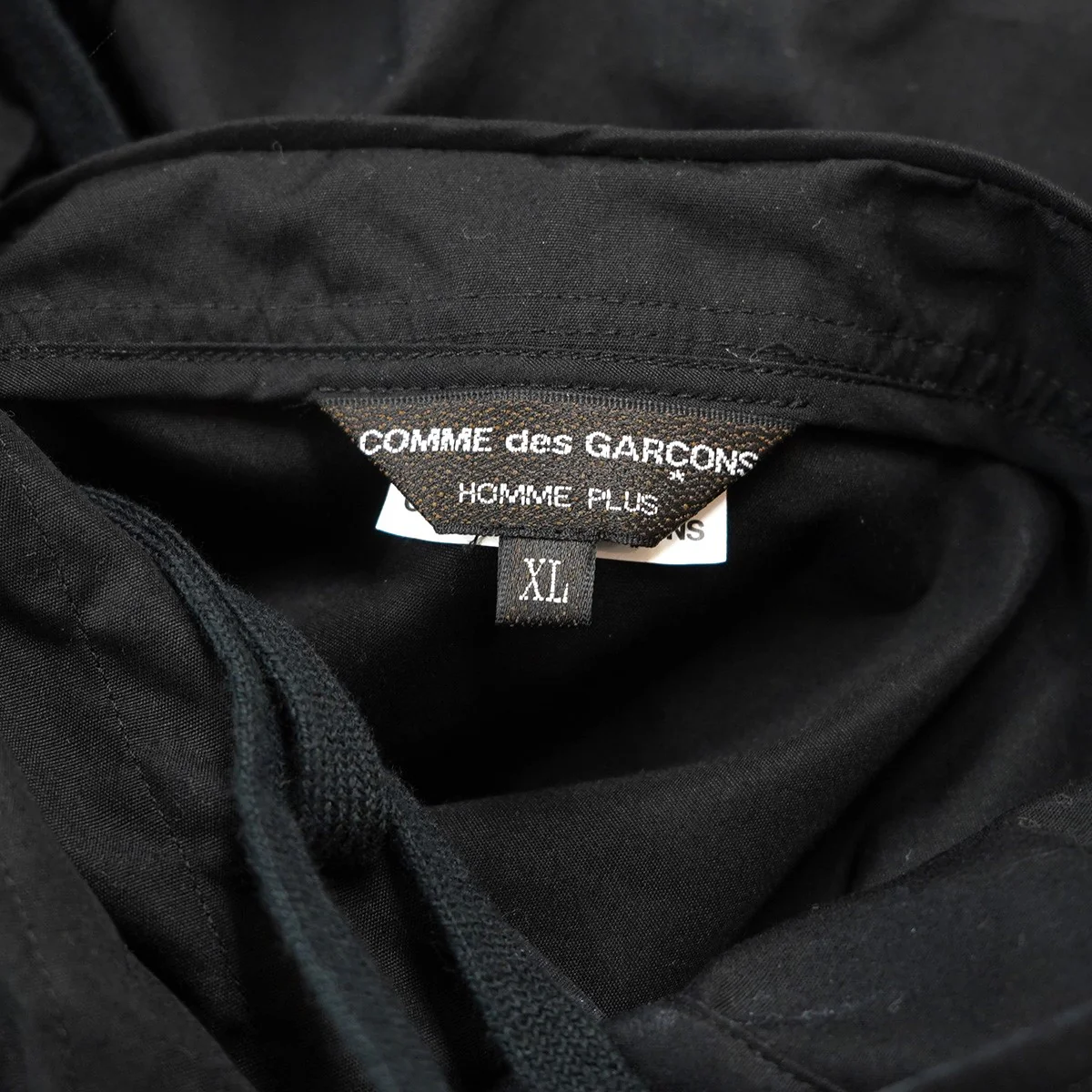 26SS Double Layered Hood ShirtWフード コットン レイヤード フーディー シャツパーカー - Image 4