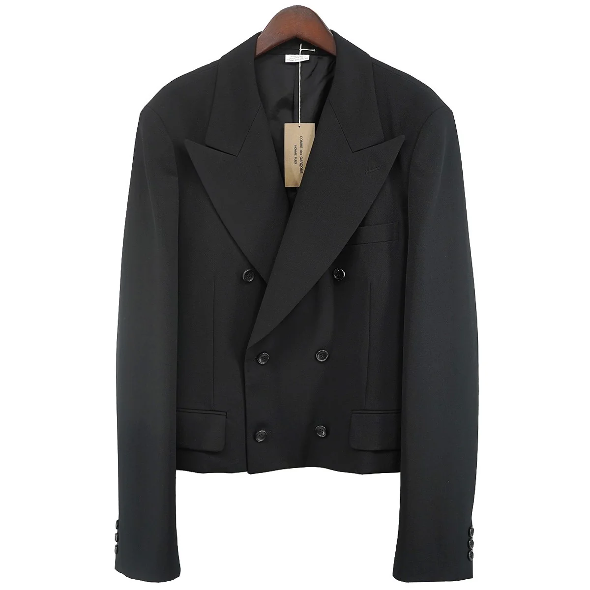 26SS Wool Gabardine Cropped Double-Breasted Jacketウールギャバジン 短丈 ショート テーラード ダブルジャケット