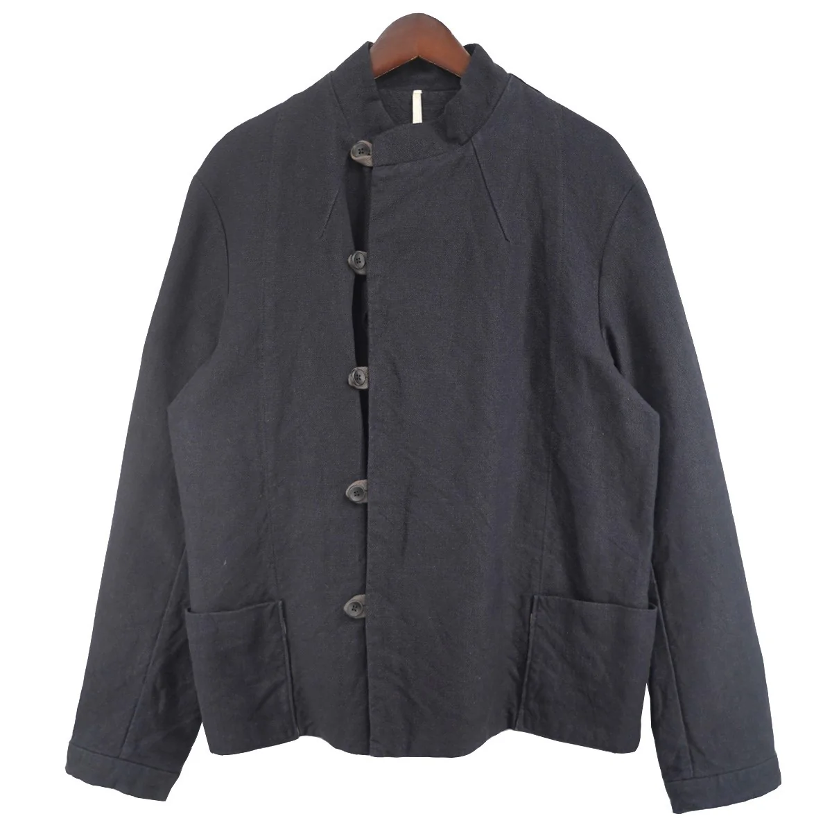 20SS Jacket, tankリネンコットン ループボタン シンチバック タンク タンカース ジャケット