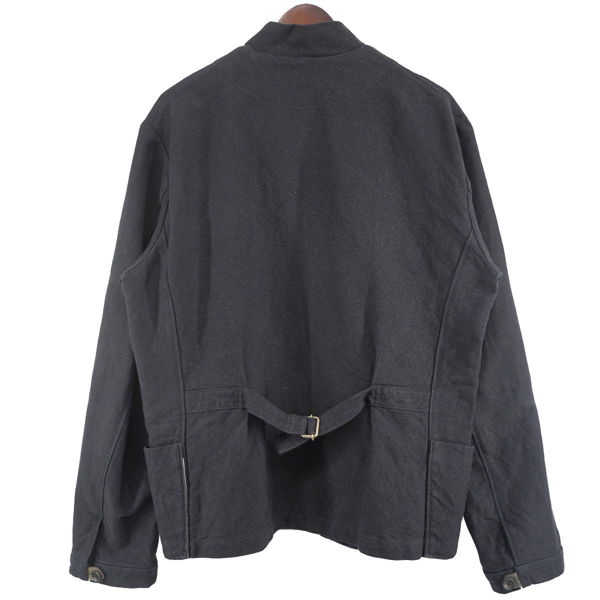 20SS Jacket, tankリネンコットン ループボタン シンチバック タンク タンカース ジャケット - Image 3