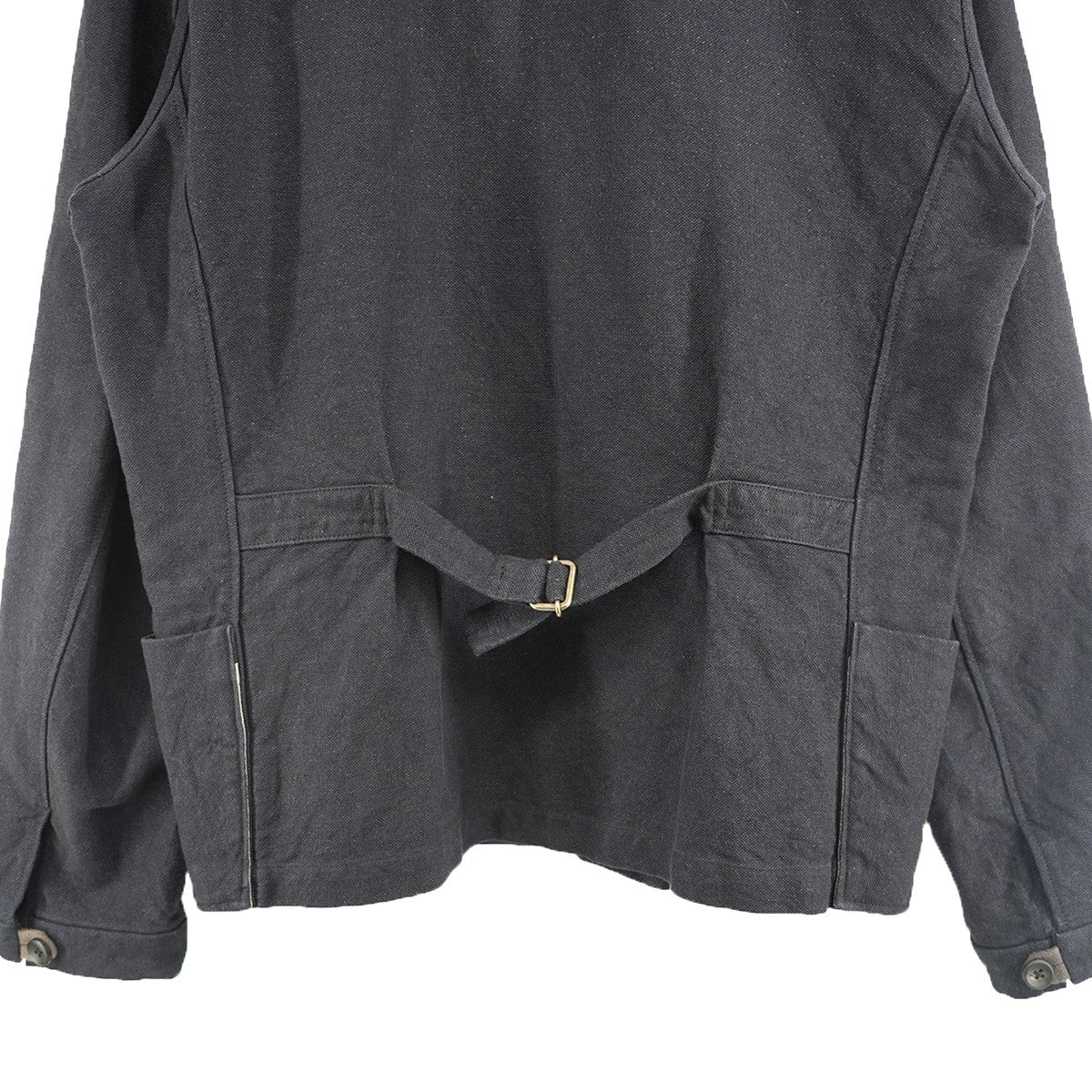 20SS Jacket, tankリネンコットン ループボタン シンチバック タンク タンカース ジャケット - Image 6
