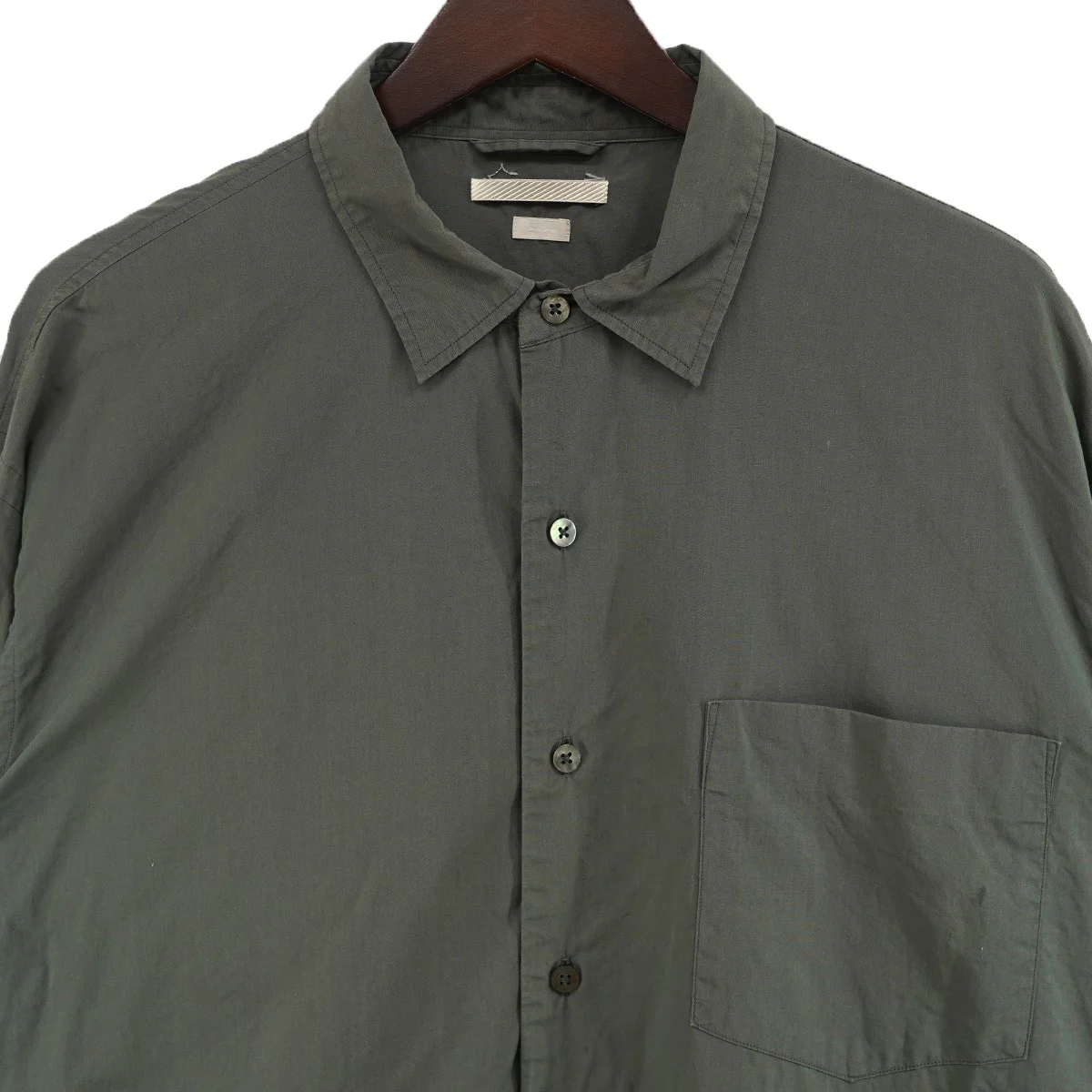 22SS High Count Chambray Washed Shirt貝 シェルボタン ハイカウント シャンブレー ウォッシュド シャツ - Image 3