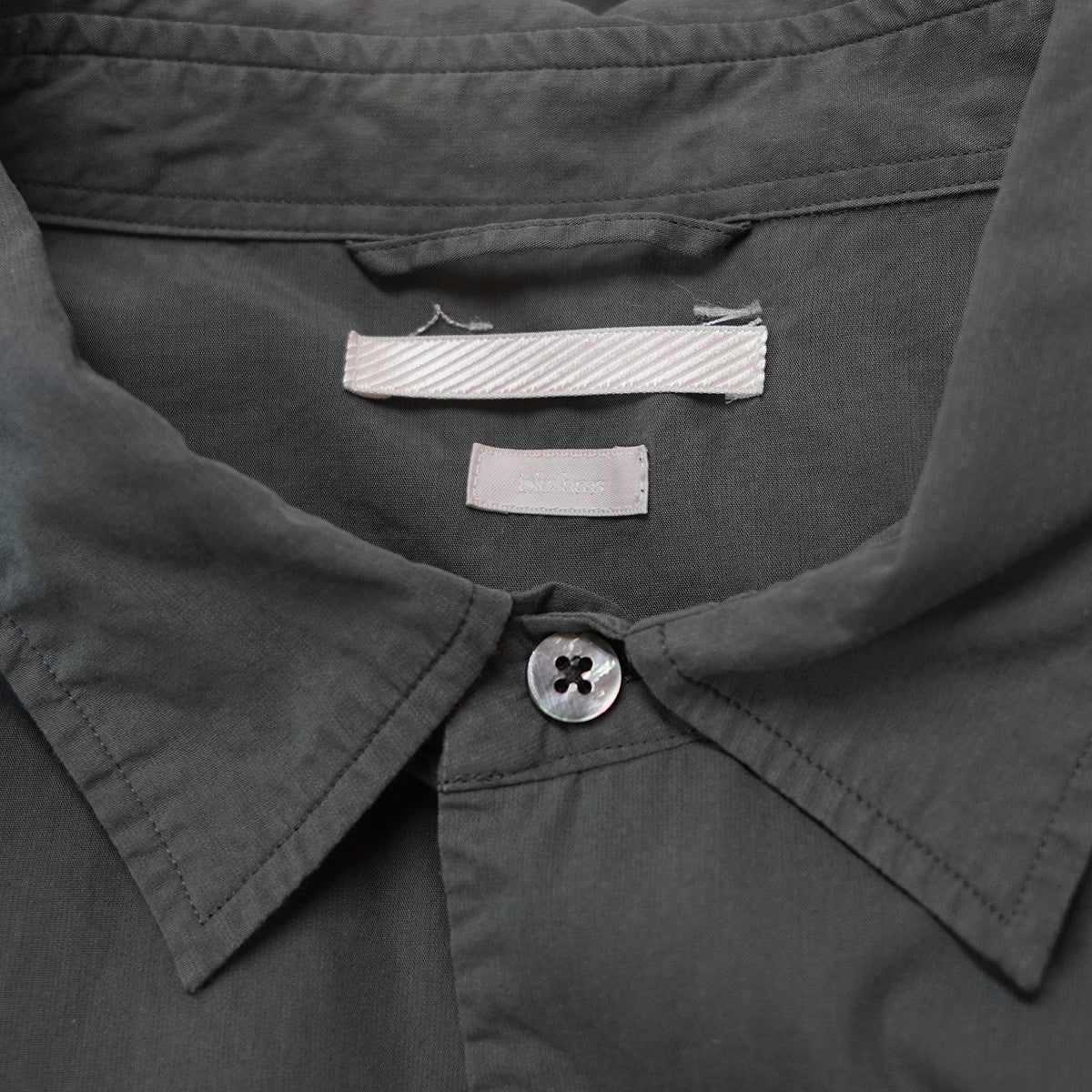 22SS High Count Chambray Washed Shirt貝 シェルボタン ハイカウント シャンブレー ウォッシュド シャツ - Image 8