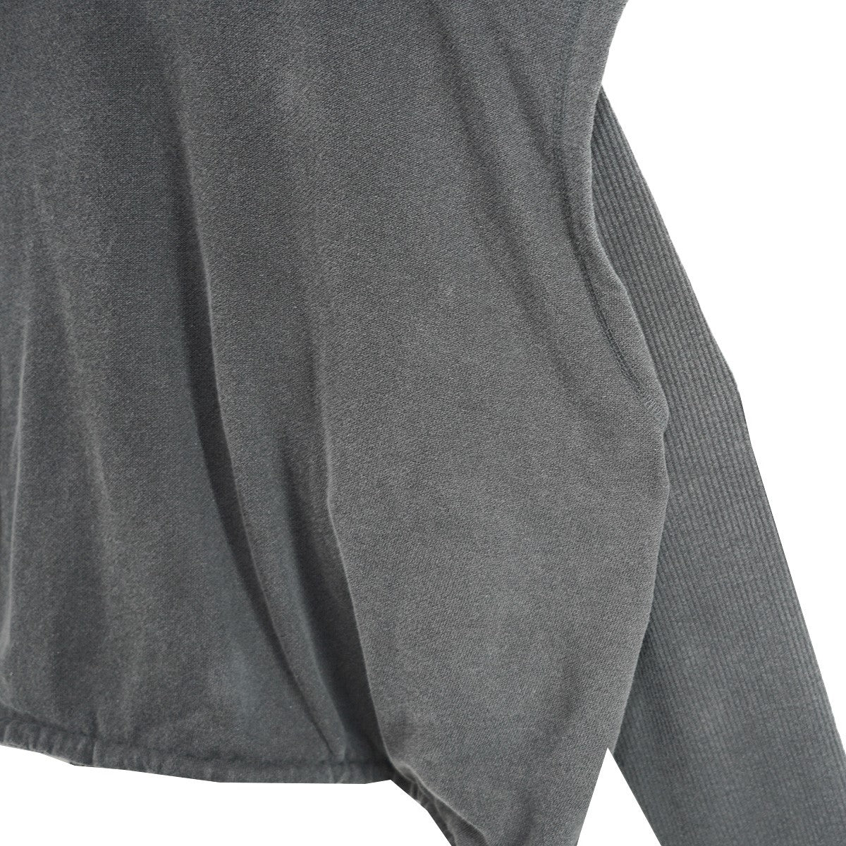 24AW LAYERED LONG SLEEVE TEE ピグメント Vintage ヴィンテージ加工リブ 裾ドローコード ロングスリーブ フェイク レイヤード スウェット ロンT - Image 3