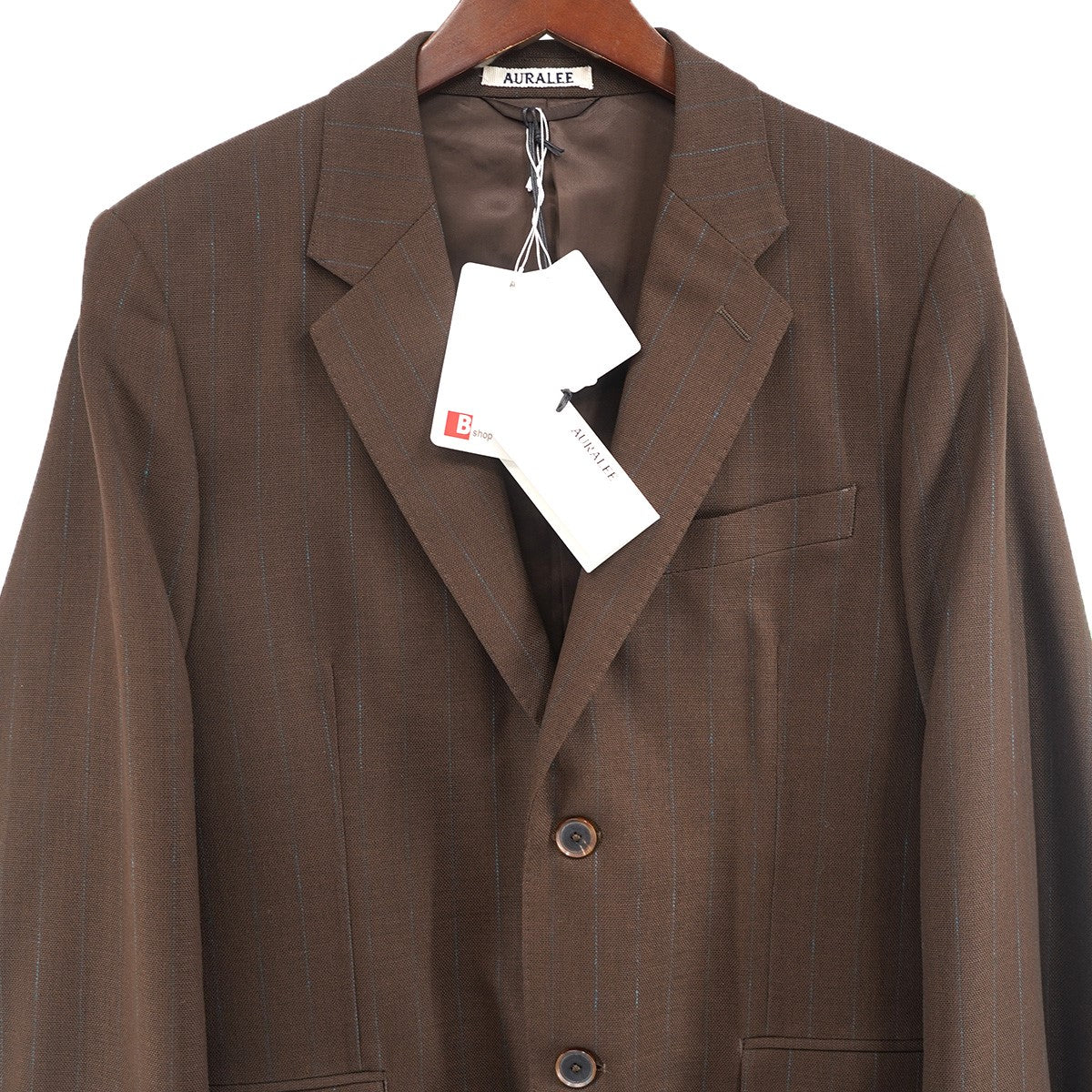 23SS HARD TWIST WOOL PANAMA STRIPE JACKETハードツイスト ウール パナマ織り ストライプ柄 ジャケット - Image 3