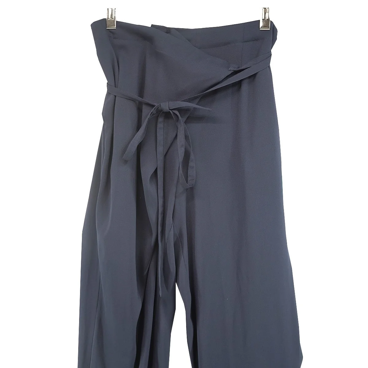 WRAP PANTS ラップパンツジョーゼット ステッチ 巻き リボン - Image 3