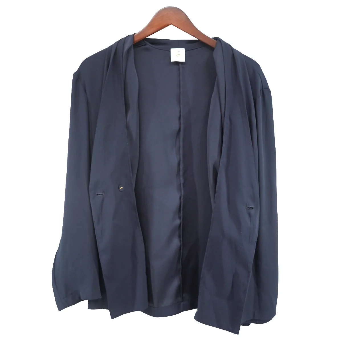 DRAPE BLOUSE ドレープ ギャザー ブラウスシャツジャケット - Image 5