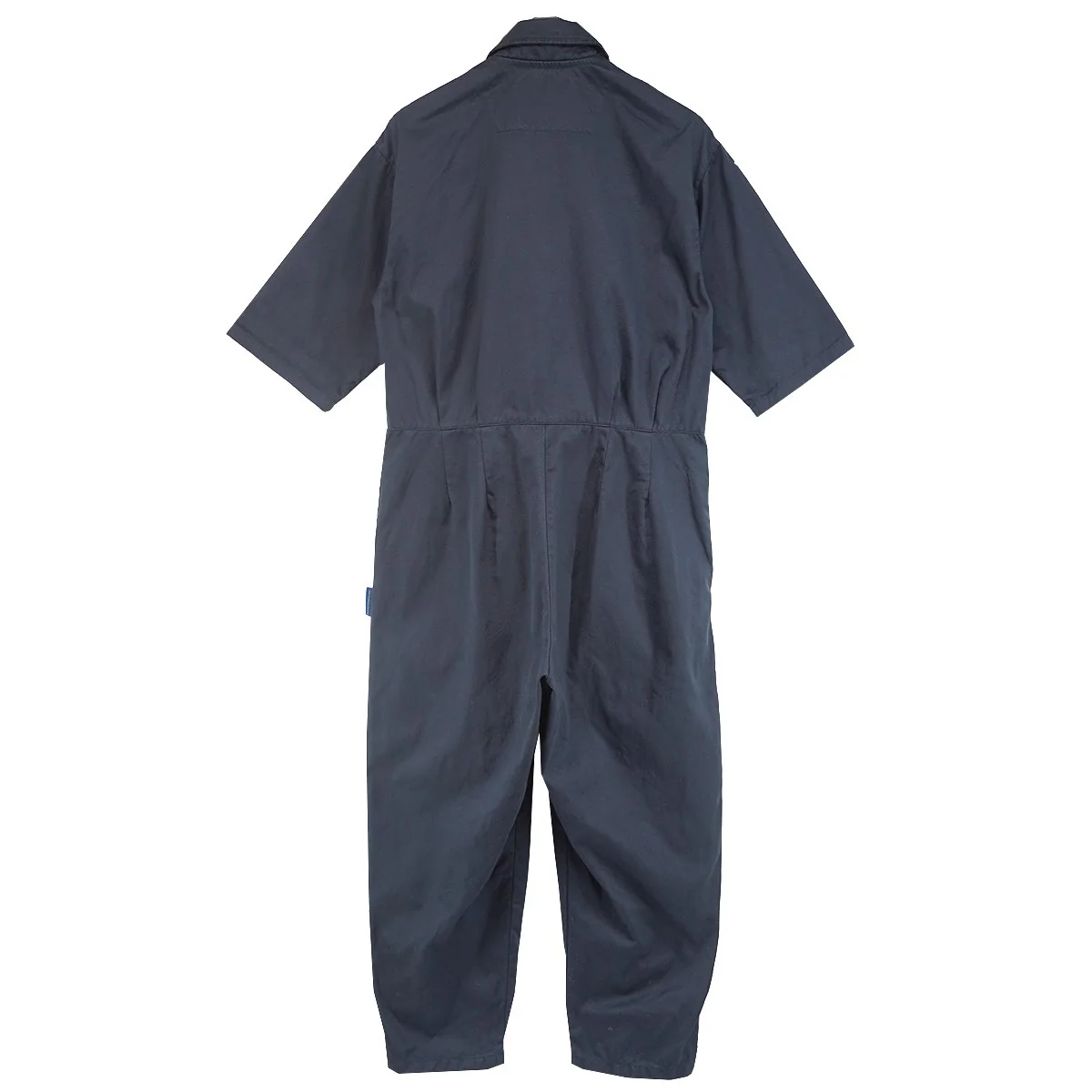 23SS Short Sleeve Jumpsuit ショートスリーブジャンプスーツコットンツイル スナップボタン ギャザー テーパード オールインワン ワークウェア - Image 2