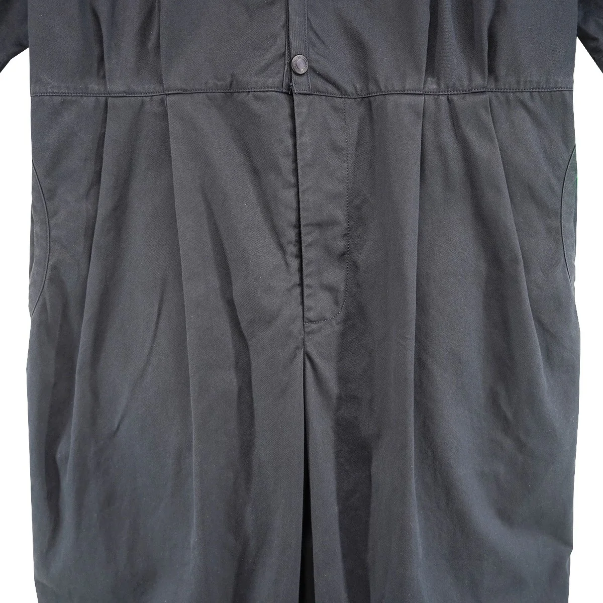 23SS Short Sleeve Jumpsuit ショートスリーブジャンプスーツコットンツイル スナップボタン ギャザー テーパード オールインワン ワークウェア - Image 4