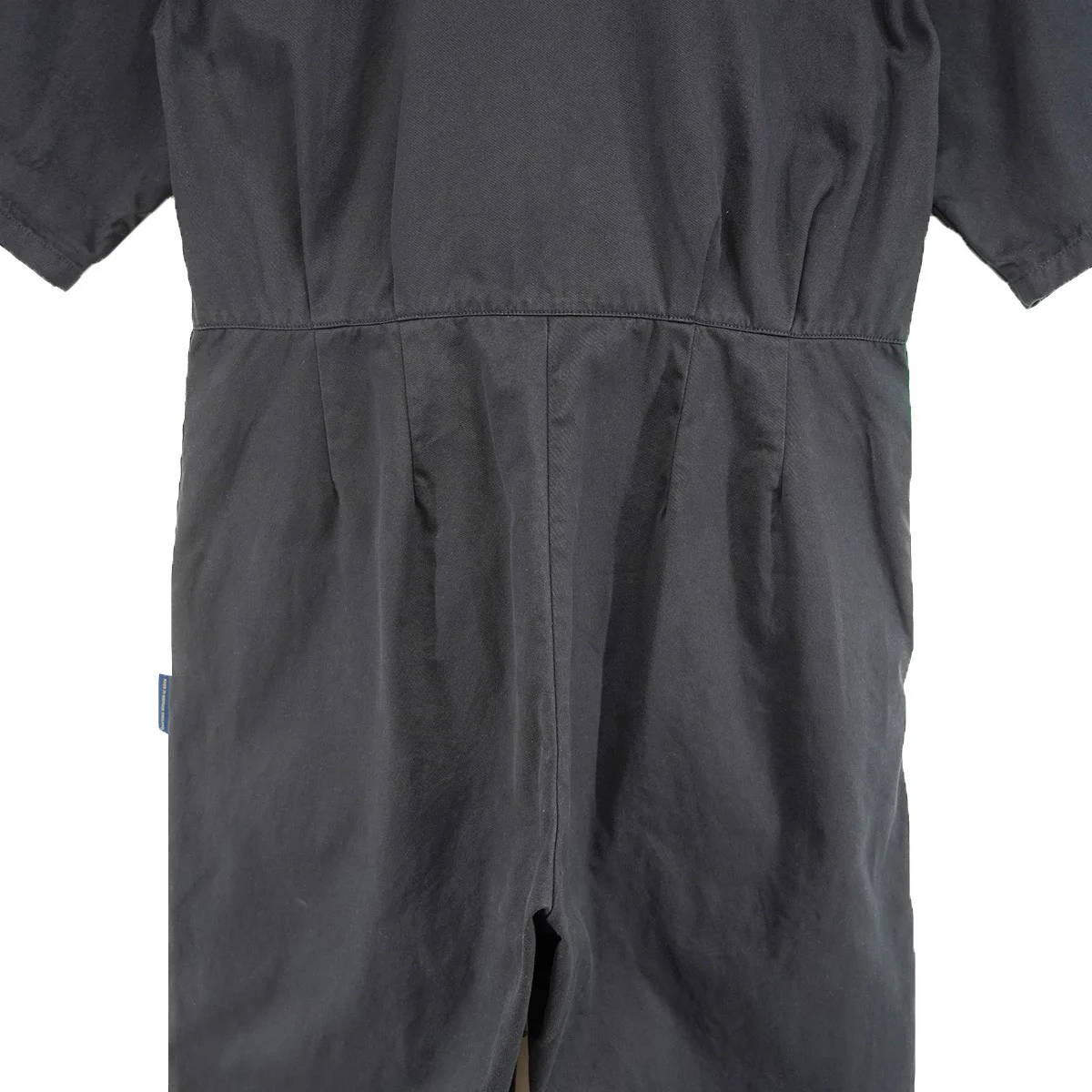 23SS Short Sleeve Jumpsuit ショートスリーブジャンプスーツコットンツイル スナップボタン ギャザー テーパード オールインワン ワークウェア - Image 6
