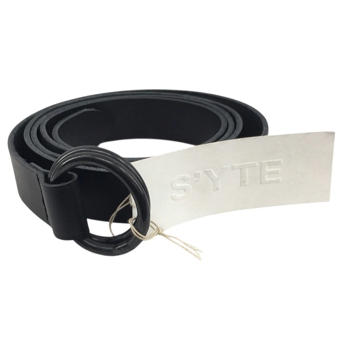 COW LEATHER 25MM LONG RING BELTカウレザー 25mm ロング ダブル リング ベルト - Image 2