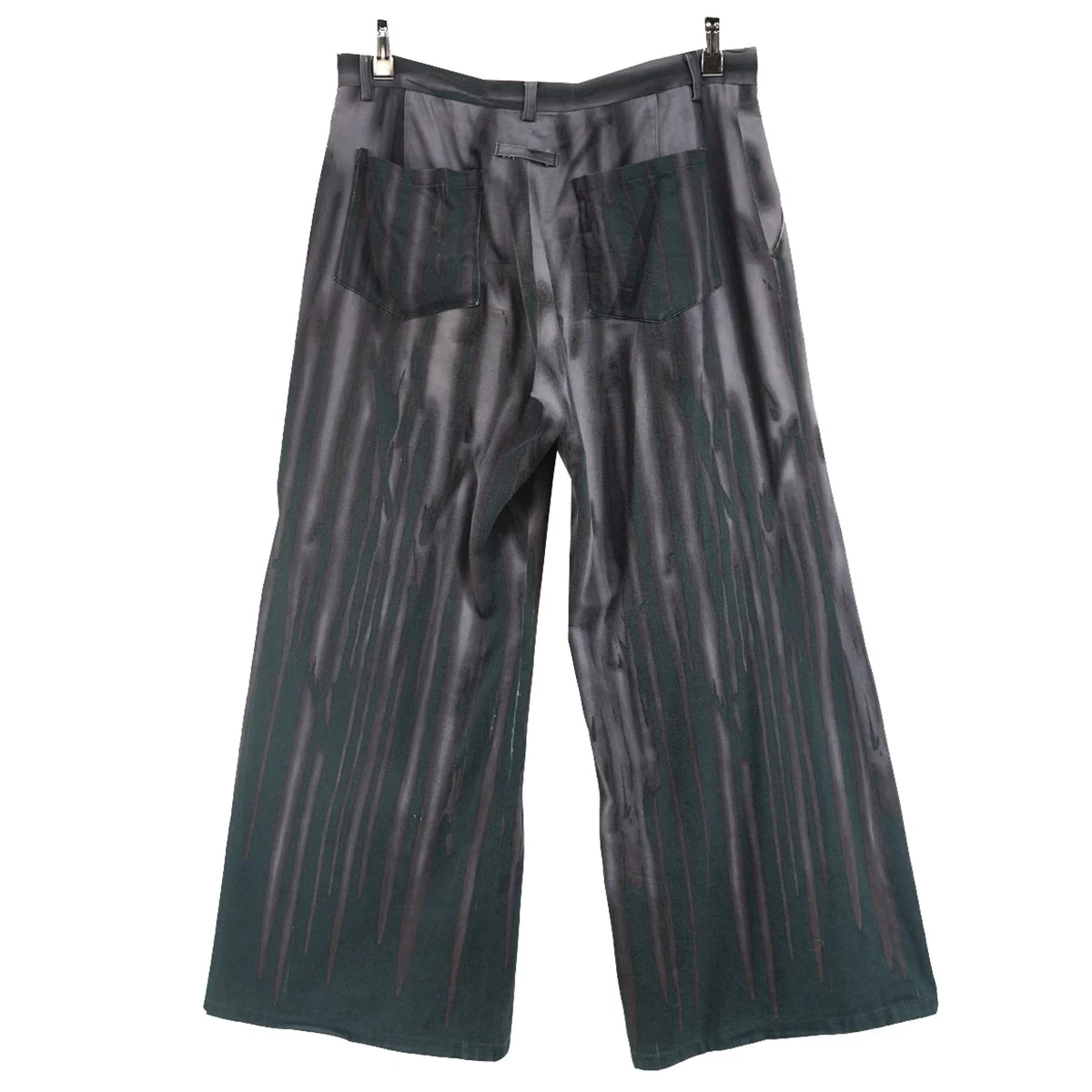01SS Blood Drip Print Wide Leg Trousers Vintage The Vampyreヴァンパイア グラデーション ドリッププリント ワイド トラウザーズ パンツ - Image 2