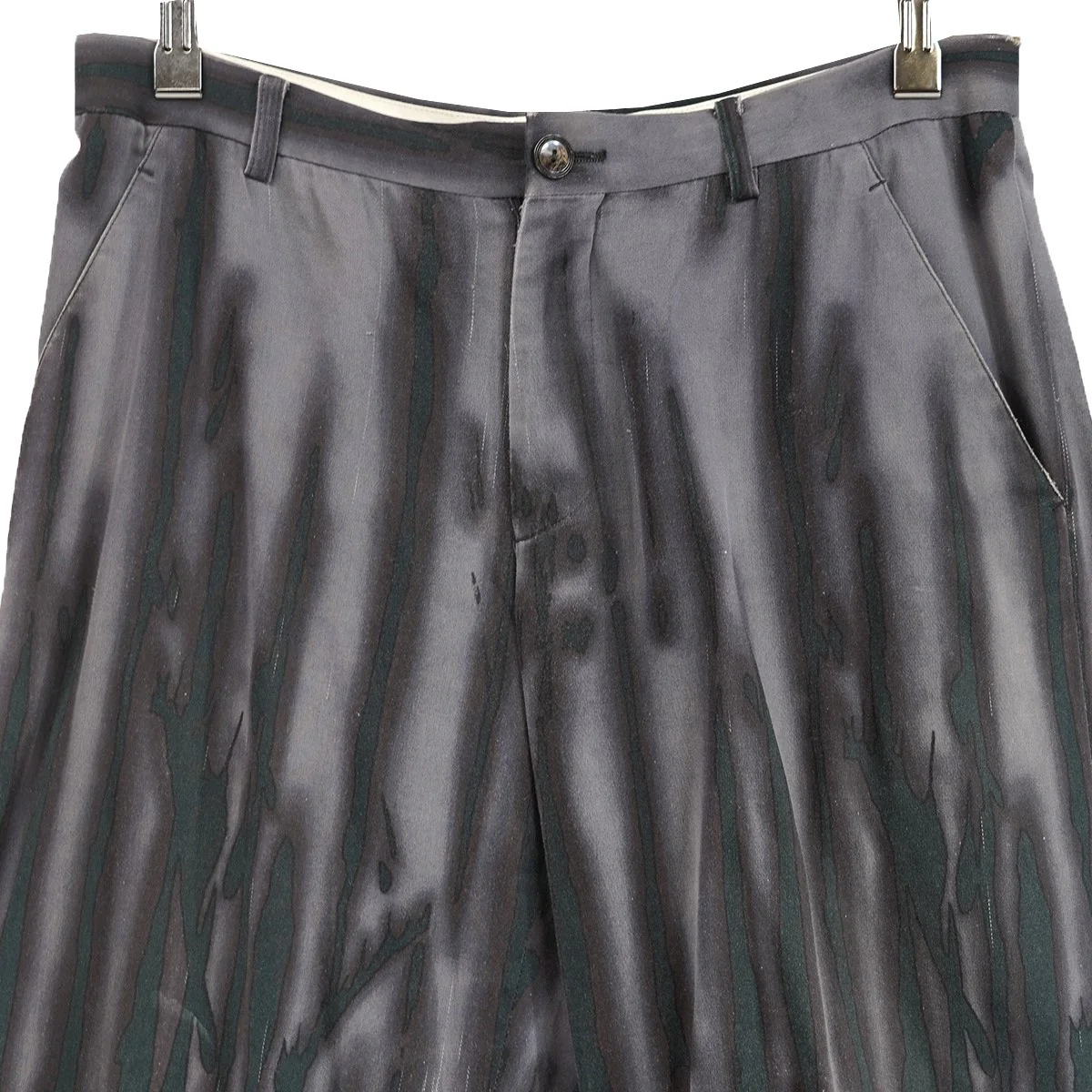 01SS Blood Drip Print Wide Leg Trousers Vintage The Vampyreヴァンパイア グラデーション ドリッププリント ワイド トラウザーズ パンツ - Image 3