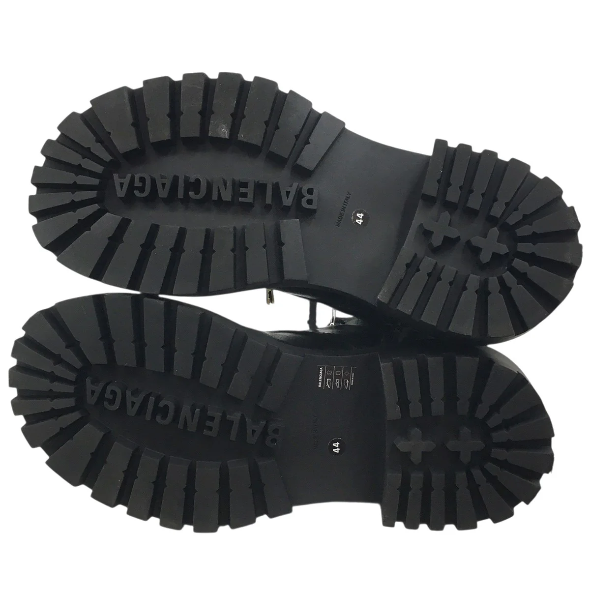 デムナ期 24AW Hummer Lace-Up Bootie チャーム付きVintage ヴィンテージ加工 ボリュームソール ハマー サイドジップ レザー ブーツ 靴 - Image 8