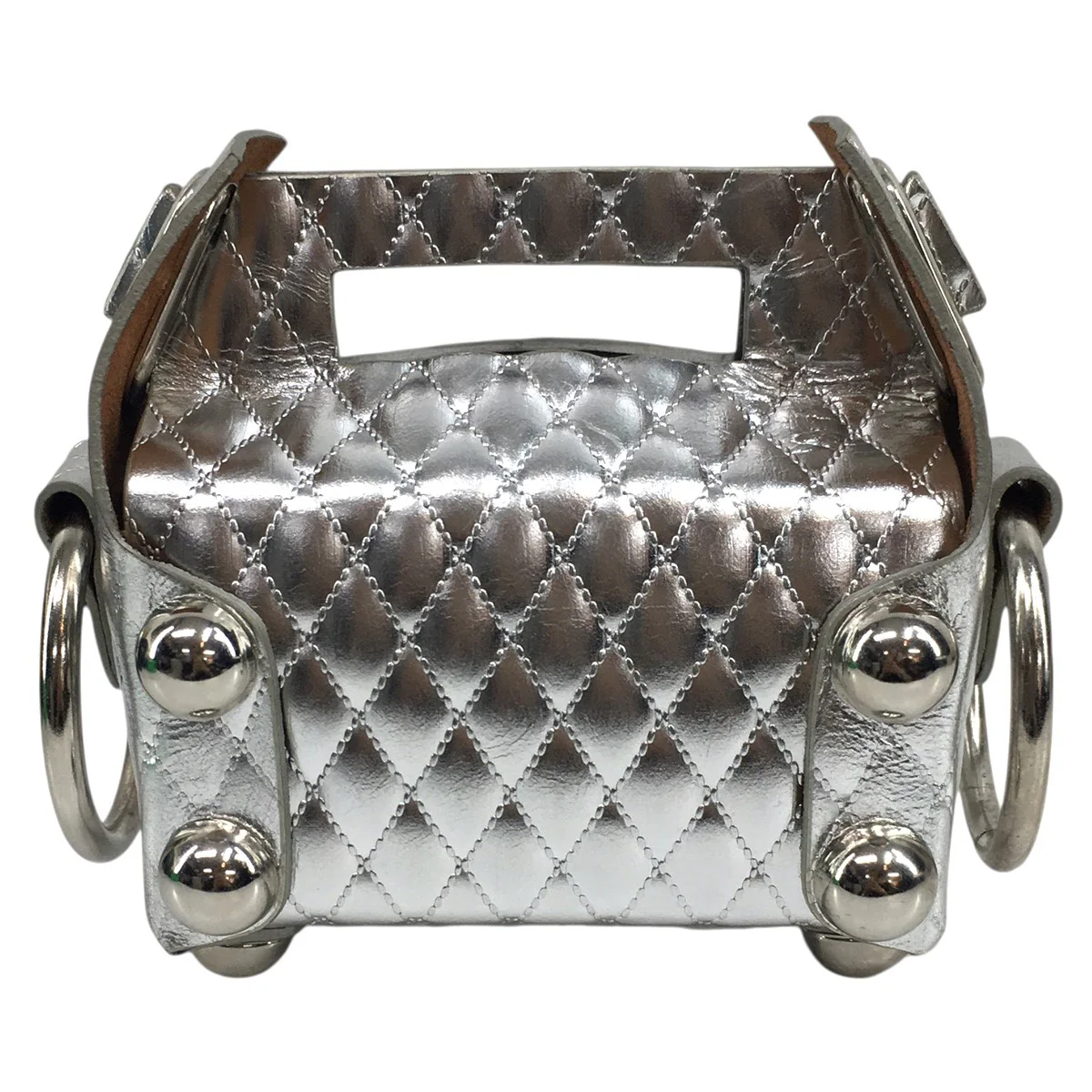 25AW LEATHER CAKE BAG PETIT箔加工 レザーケーキ ミニ プチ バッグ 鞄 - Image 5