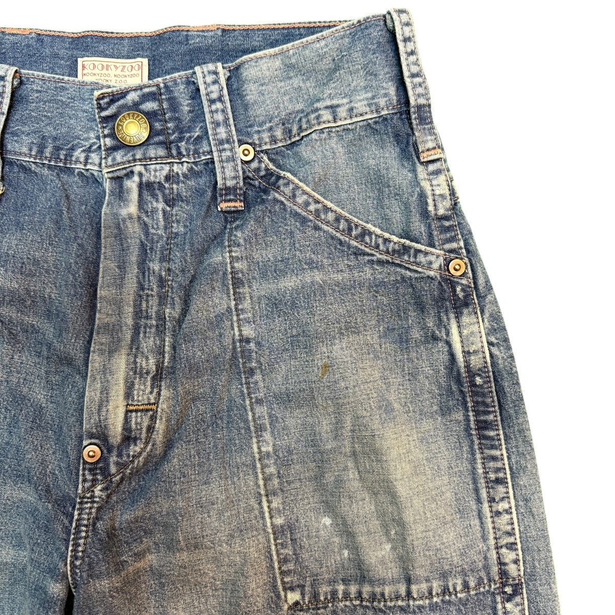 26SS/JUVENILE WORK PANTS TYPE3／ダメージ加工ワークデニムパンツJ0067 - Image 4