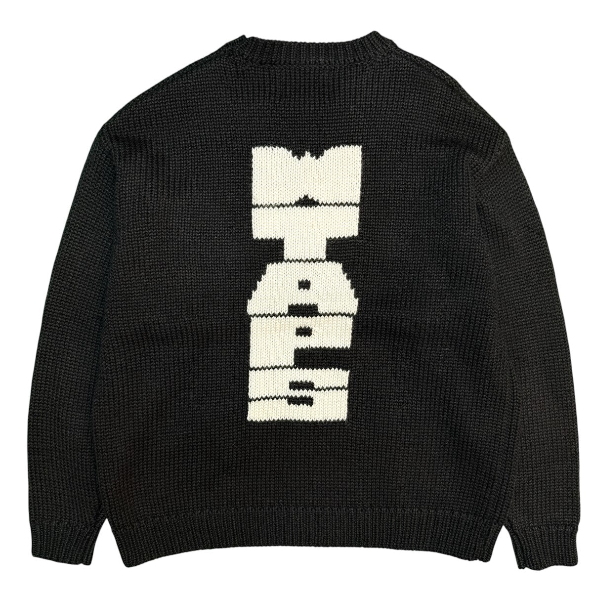 25AW/CREW NECK CRE ／ SWEATER ／ POLY／ローゲージクルーネックニット/252MADT-KNM03 - Image 2