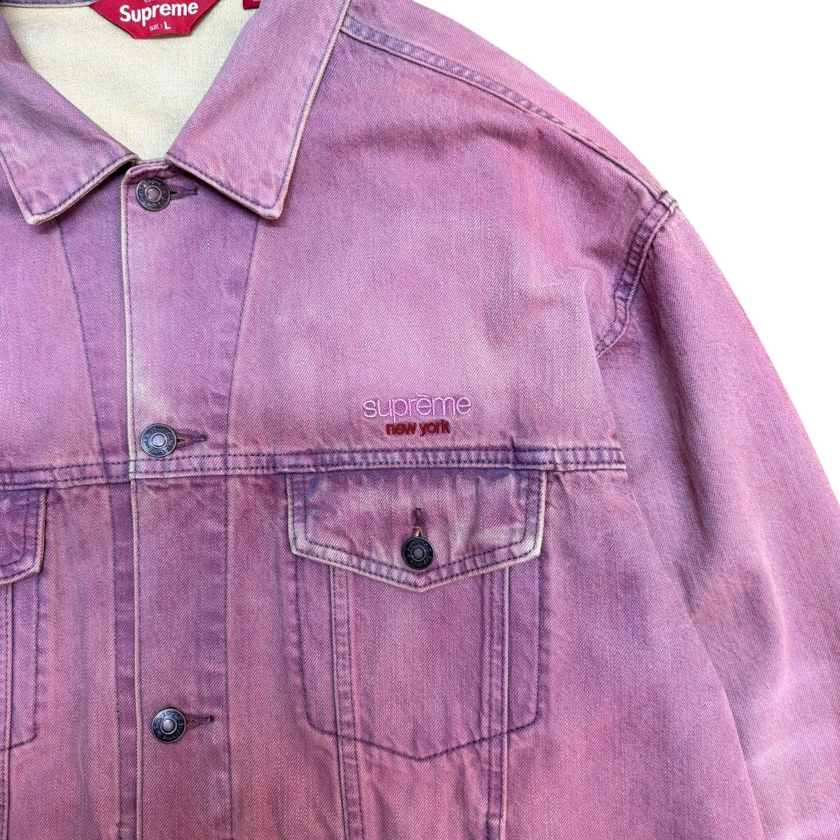 26SS/Denim Trucker Jacket／デニムトラッカージャケット Overdyed Purple中国製 - Image 2