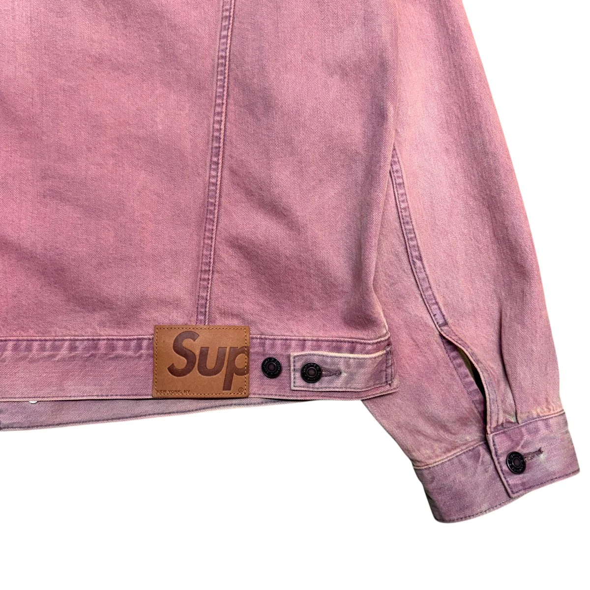 26SS/Denim Trucker Jacket／デニムトラッカージャケット Overdyed Purple中国製 - Image 4