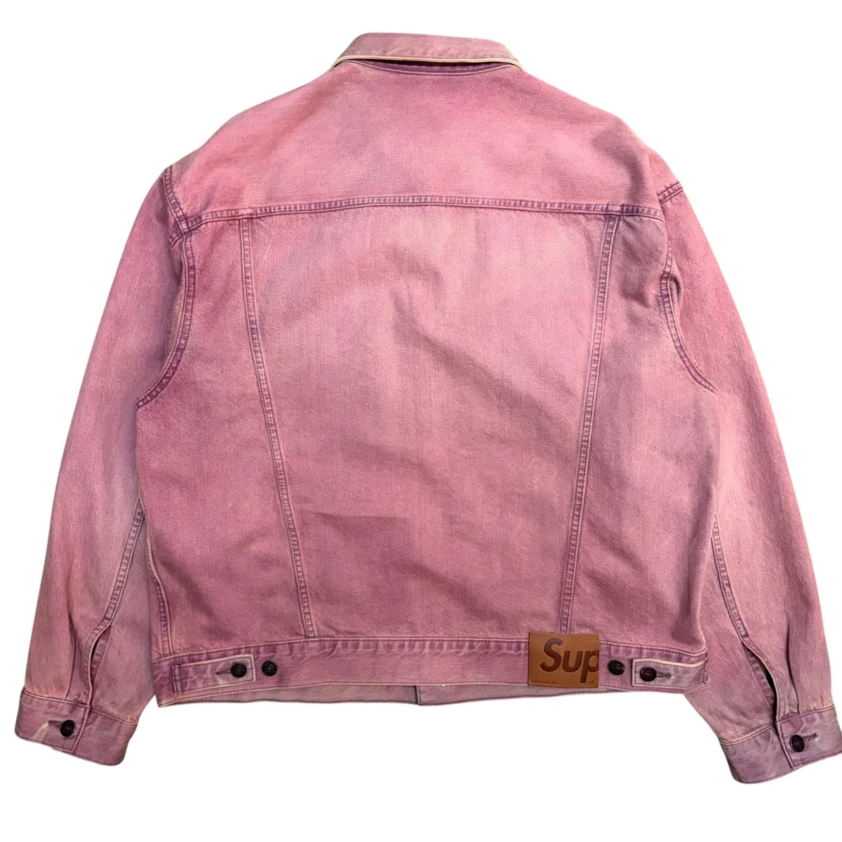 26SS/Denim Trucker Jacket／デニムトラッカージャケット Overdyed Purple中国製 - Image 5