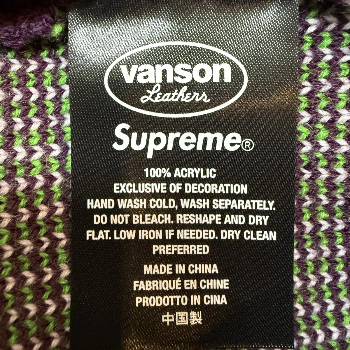 22SS/Vanson Leathers Sweater／バンソンレザーズ セーター - Image 7